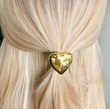 Luxe Golden Heart Hair Tie