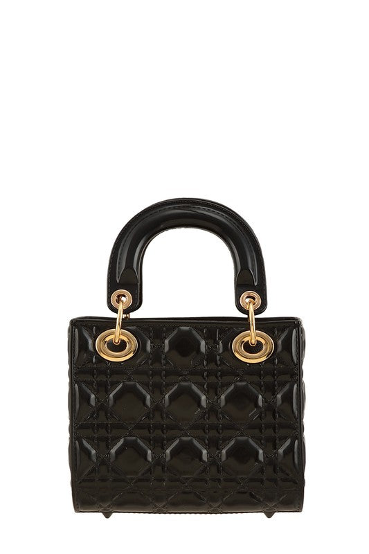 Square JADORE Accent Jelly Purse Flap Bag-8 Colors