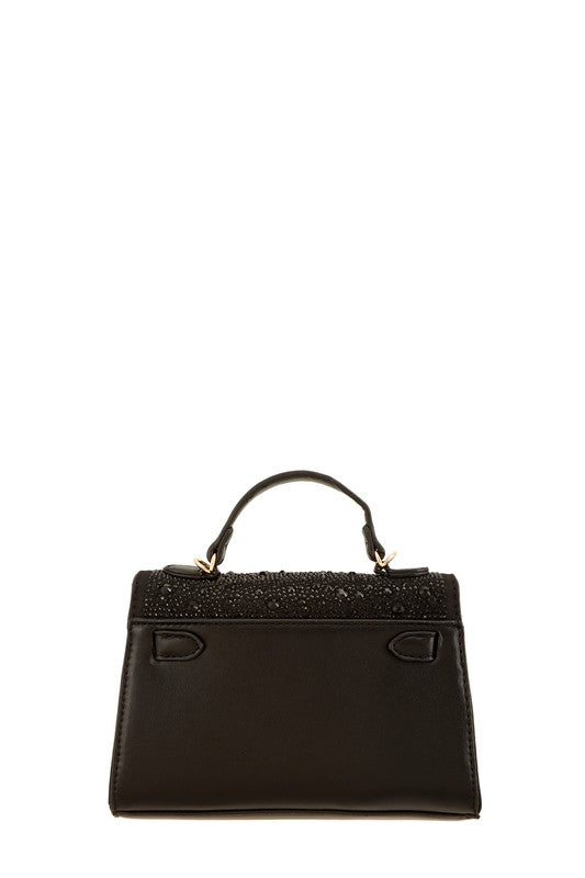 Rhinestone Square Cross Bag- 4 Colors