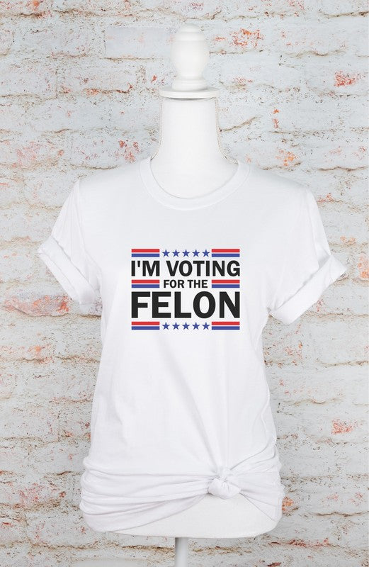 I'm Voting for the Felon Softstyle Unisex Tee-6 Colors