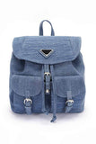 Denim Fashion Backpack- 2 Shades