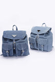 Denim Fashion Backpack- 2 Shades