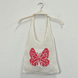 Butterfly Crochet Tote Bag-2 Colors