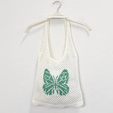 Butterfly Crochet Tote Bag-2 Colors