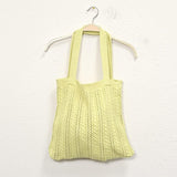 Solid Stripe Crochet Tote Bag- 2 Colors