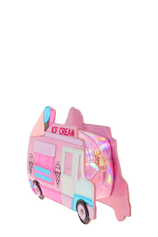 Holographic Ice Cream Truck Novelty Bag- 2 Colors
