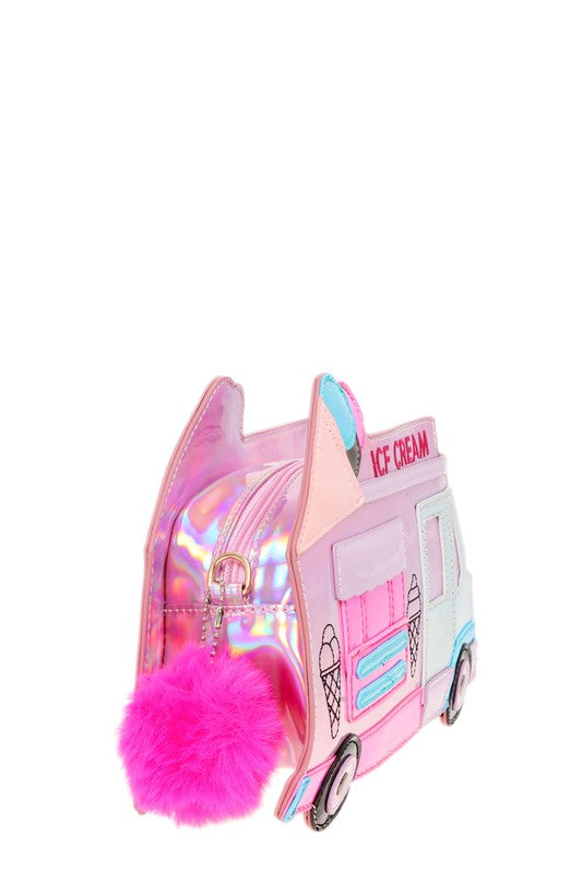 Holographic Ice Cream Truck Novelty Bag- 2 Colors