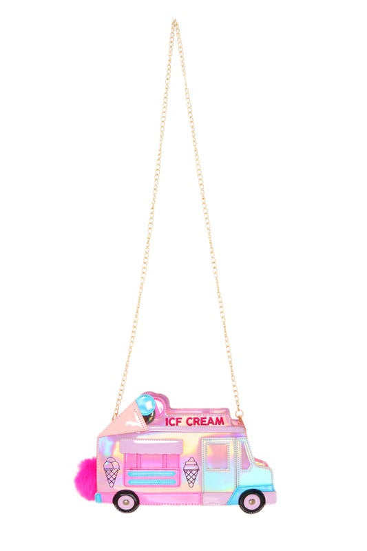 Holographic Ice Cream Truck Novelty Bag- 2 Colors