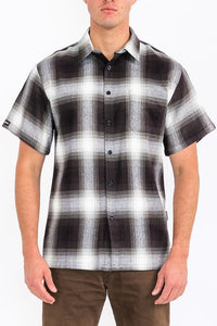 Men's Plaid Short Sleeve Flannel- 8 Colors