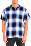 Mens Plaid Short Sleeve Flannel