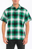 Men's Plaid Short Sleeve Flannel- 8 Colors