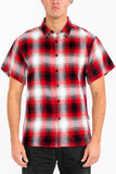 Men's Plaid Short Sleeve Flannel- 8 Colors