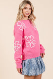 Floral Embroidered Knit Sweater Top-3 Colors