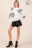 Plus Size Floral Embroidered Knit Sweater-3 Colors