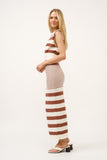 Paraiso Skirt Brown & Ivory Set