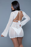 Kinsley Crochet Mini Swimwear Coverup Dress