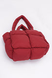 Quilted Puffer Convertible Tote Bag-5 Colors