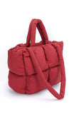 Quilted Puffer Convertible Tote Bag-5 Colors