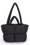 Quilted Puffer Convertible Tote Bag-5 Colors