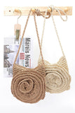 Faux Straw Large Flower Swing Crossbody Bag-2 Colors