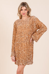 Sequin Cocktail Mini Dress- 2 Colors