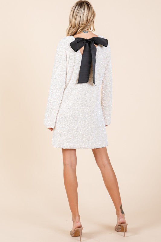 Sequin Cocktail Mini Dress- 2 Colors