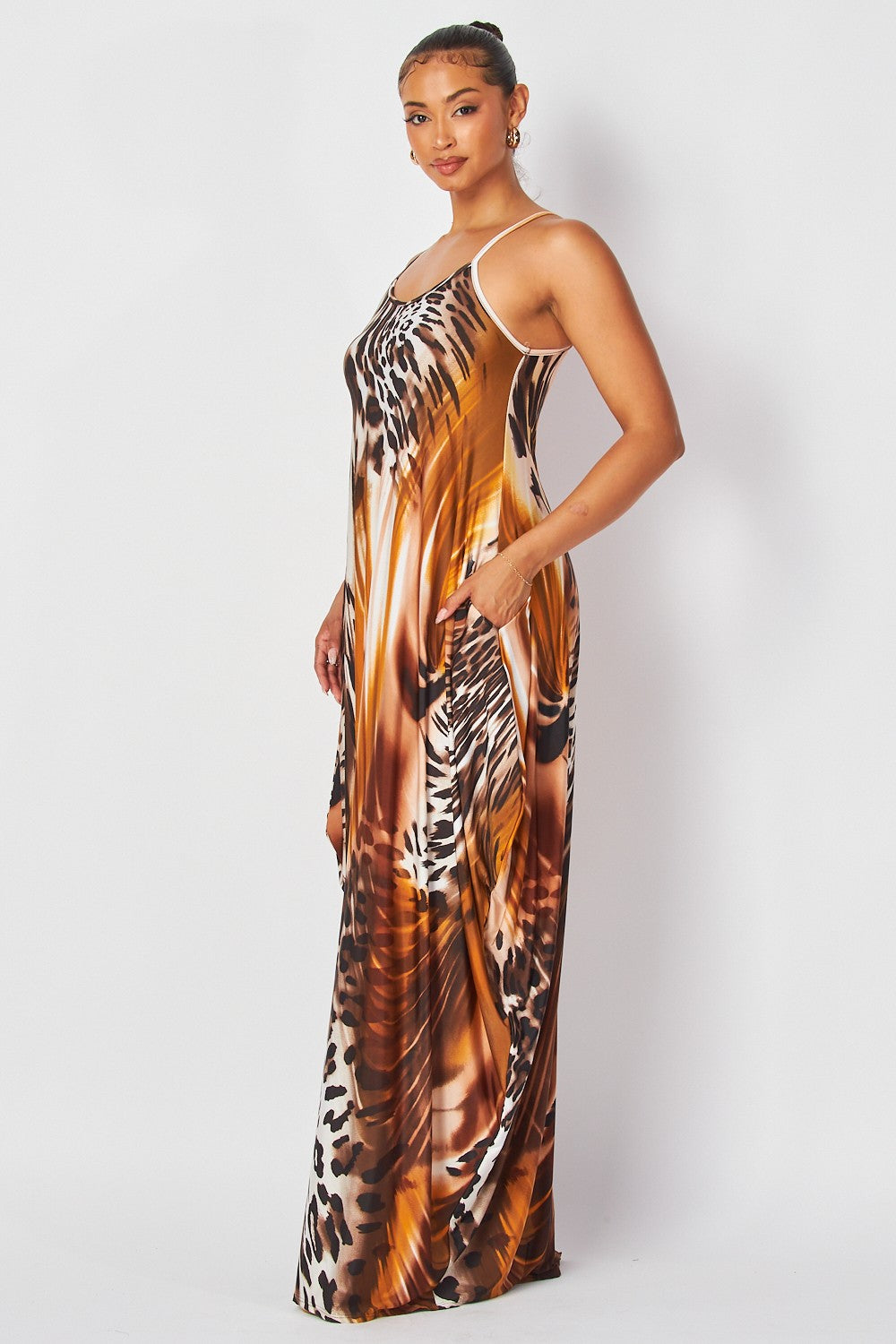 Jungle Queen Maxi Loose Dress
