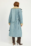 DENIM MAXI COAT-2 COLORS