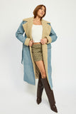 DENIM MAXI COAT-2 COLORS