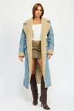 DENIM MAXI COAT-2 COLORS