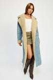 DENIM MAXI COAT-2 COLORS