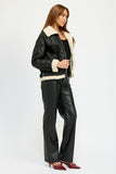 SHEARLING MOTO JACKET-2 COLORS