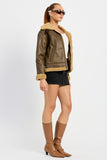 SHEARLING MOTO JACKET-2 COLORS