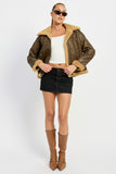 SHEARLING MOTO JACKET-2 COLORS