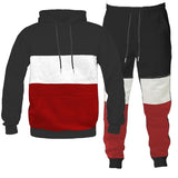 MEN'S COLOR BLOCK SWEAT SET-5 COLORS