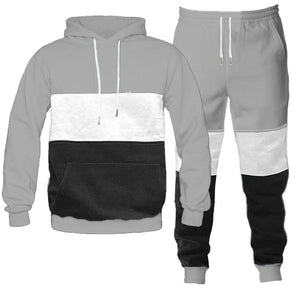 MEN'S COLOR BLOCK SWEAT SET-5 COLORS