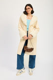 FAUX FUR MID TRENCH COAT-2 COLORS