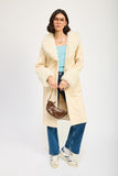 FAUX FUR MID TRENCH COAT-2 COLORS