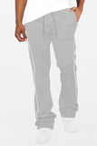 Men's Side Pipe Stacked Flare Pants- 6 Colors