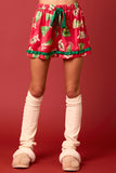 Satin Christmas Check Prints Pajama Set- PreOrder