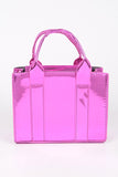 Metallic Mirror Small Tote Bag-3 Colors