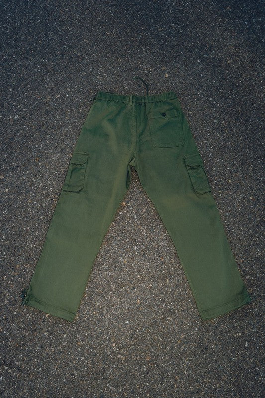 Men's Twill Relaxed Fit Cargo Pant-4 Colors