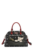 Authentic Nicole Lee  "Nikky Meow" Dome Bag- Black