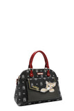 Authentic Nicole Lee  "Nikky Meow" Dome Bag- Black