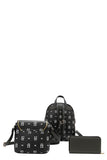 Authentic Nicole Lee  "Nikky Meow" 3 Piece Bag Set- Black