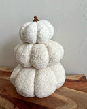 Pumpkin Fall Boucle Pillows, Full Pillow- 6 Colors