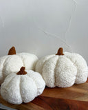 Pumpkin Fall Boucle Pillows, Full Pillow- 6 Colors