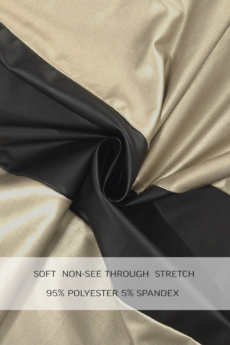 Metallic Construction Midi Dress