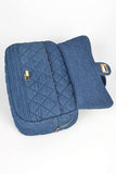 Quilted Denim Weekender Gym Bag- 3 Colors