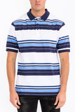 Old School Striped Pique Polo Shirt- 2 Colors